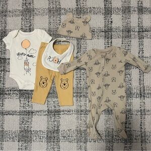 Disney Baby Winnie the Pooh 5 piece Set 3-6 Months